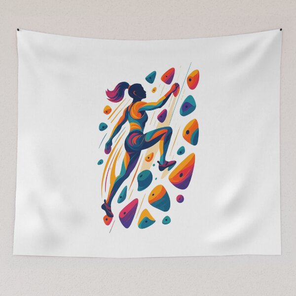 Item preview, Bouldering, climbing power, abstract, cool, gift designed and sold by Pineapple-Tree.