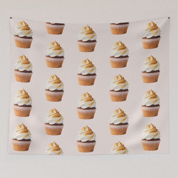 Item preview, Chocolate Cupcake with Toasted Marshmallow Fluff designed and sold by Violet Peonies.