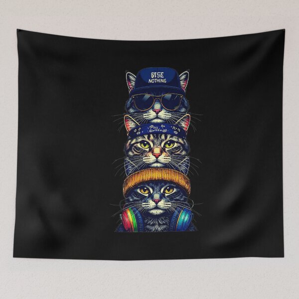 Item preview, The Cat Squad: Hip Hop Crew T-shirt|Art designed and sold by Alicjareign.