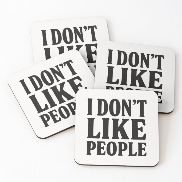 Item preview, I DON’T LIKE PEOPLE designed and sold by HaarlemPinupParadise.