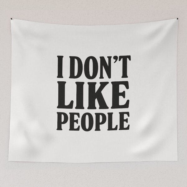 Item preview, I DON’T LIKE PEOPLE designed and sold by HaarlemPinupParadise.
