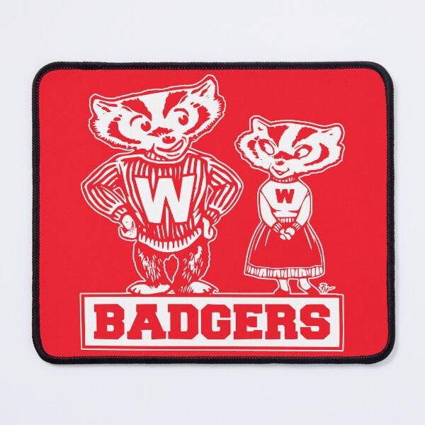 Item preview, Vintage Badger Mascot Couple designed and sold by VintageVarsity5.