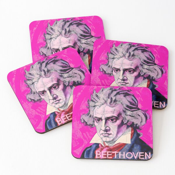 Item preview, Ludwig van Beethoven Minimal Art – Contemporary Classical Music Portrait Design designed and sold by OzzFrequency.