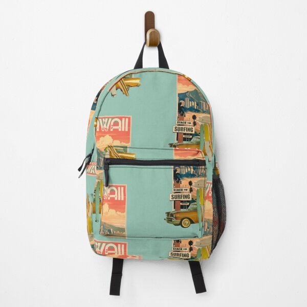 Item preview, Vintage Hawaii with station wagon and surfboards designed and sold by joztees.