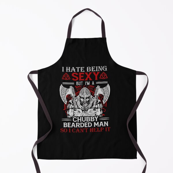 Item preview, I Hate Being Sexy But I'M A Chubby Bearded Man Skull Funny designed and sold by AntoinetteKris.