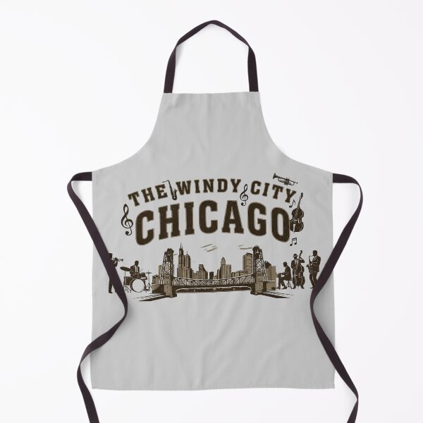 Item preview, Vintage Chicago Jazz - The Windy City Skyline & Band - Light Heather Grey edition designed and sold by Miss Cutie Designs.