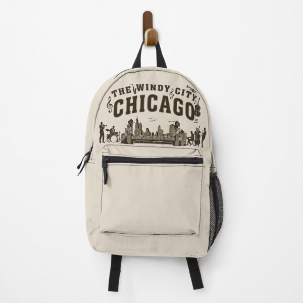 Item preview, Vintage Chicago Jazz - The Windy City Skyline & Band - Heather Oatmeal edition designed and sold by Miss Cutie Designs.