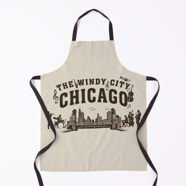 Item preview, Vintage Chicago Jazz - The Windy City Skyline & Band - Heather Oatmeal edition designed and sold by Miss Cutie Designs.