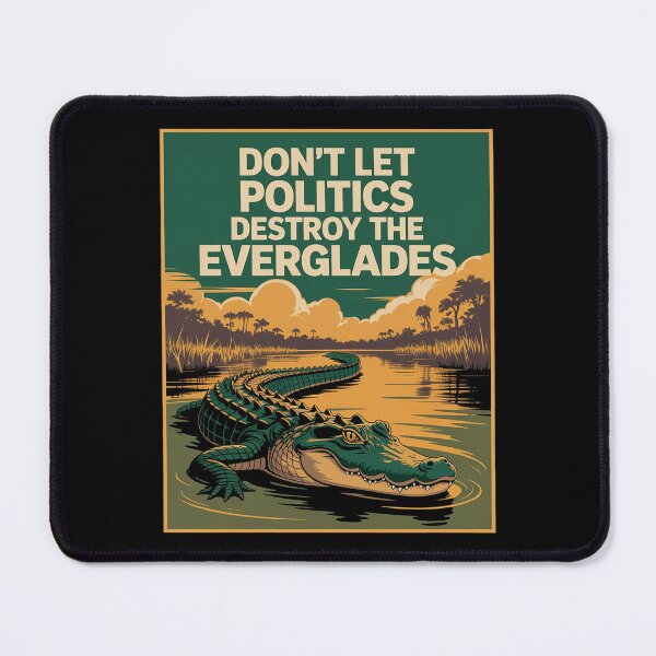 Item preview, Everglades Not a Prison Say No to Alcatraz Proposal designed and sold by lilLilaBatArt.