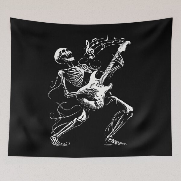 Item preview, Skeleton Playing Gifts Guitar Music For Men Women Ro-Ck Band designed and sold by KatheWanda.