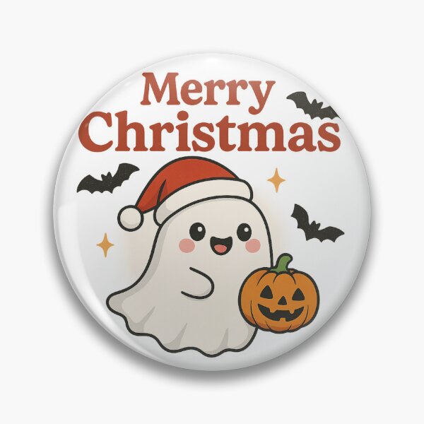 Item preview, Cute Christmas Ghost with Pumpkin designed and sold by HiteshArt111.