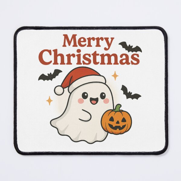 Item preview, Cute Christmas Ghost with Pumpkin designed and sold by HiteshArt111.