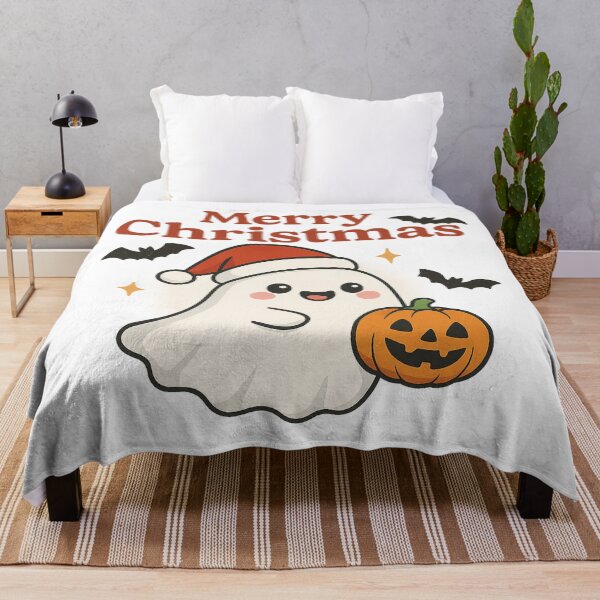 Item preview, Cute Christmas Ghost with Pumpkin designed and sold by HiteshArt111.