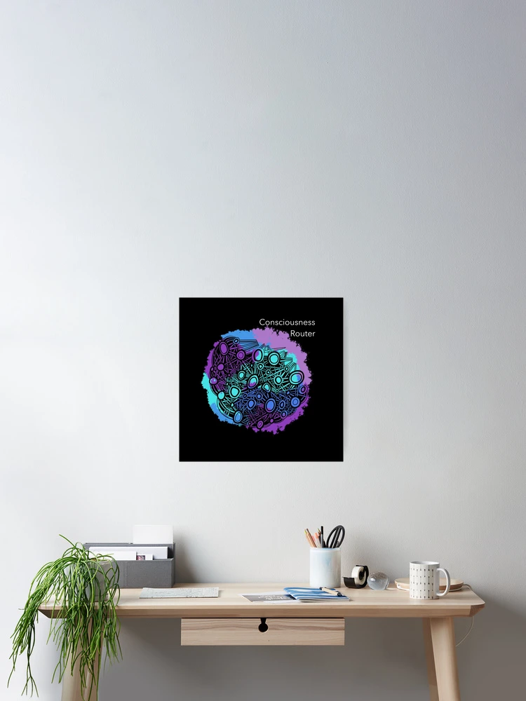 Thumbnail 2 of 3, Poster, Consciousness Router designed and sold by KateQR.