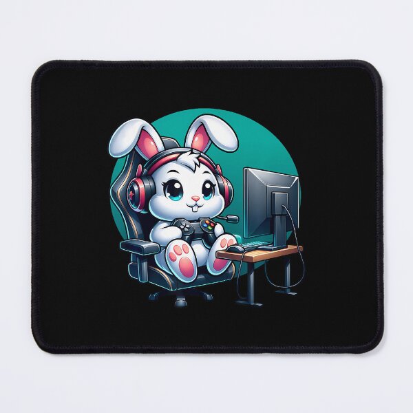 Item preview, Gaming Bunny Rabbit Playing Video Games Boys Girls Graphic designed and sold by AntoinetteKris.