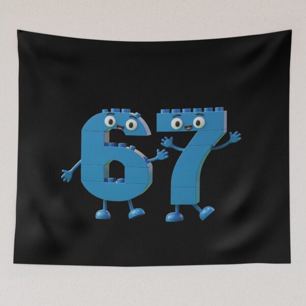 Item preview, Joyful Numbers with Blocks – Six Seven Trend Kids Illustration designed and sold by Design_Your_Day.