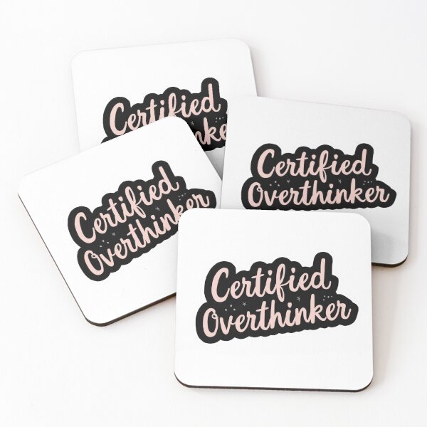 Item preview, Certified Overthinker | Funny Introvert & Anxiety Sticker designed and sold by KiValuate.