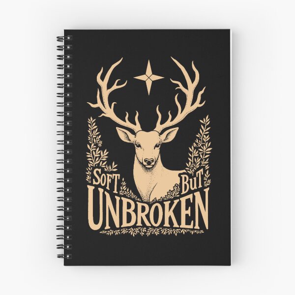Item preview, Mystic Deer Line Art – Soft But Unbroken Gold Design for Strength & Nature Lovers designed and sold by YNTF | Why Not Think Free.