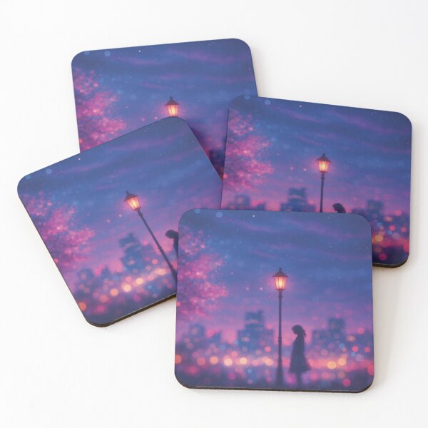 Item preview, Solitary Stroll Beneath Neon Skies designed and sold by Mindful56.