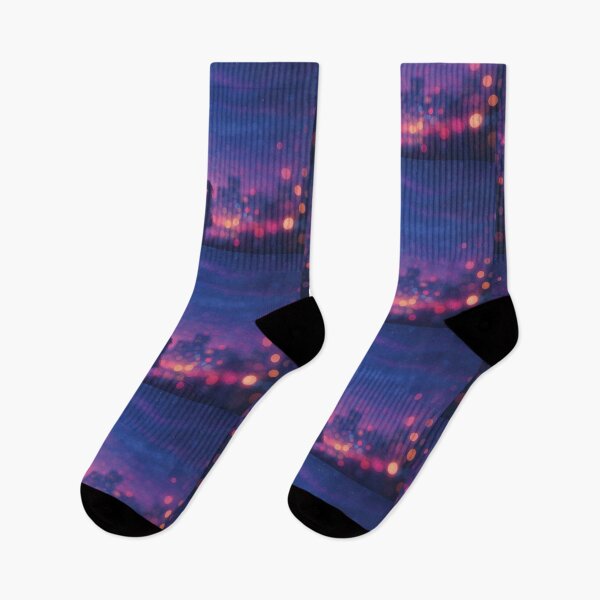 Item preview, Solitary Stroll Beneath Neon Skies designed and sold by Mindful56.