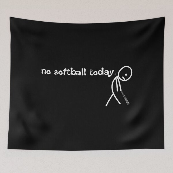 Item preview, No Softball Today Funny Baseball Vibes Lovers Players designed and sold by AntoinetteKris.
