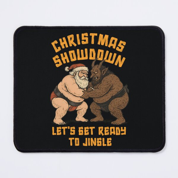 Item preview, Santa vs. Krampus Sumo Showdown – Funny Christmas Sumo Wrestling designed and sold by SidTastic .