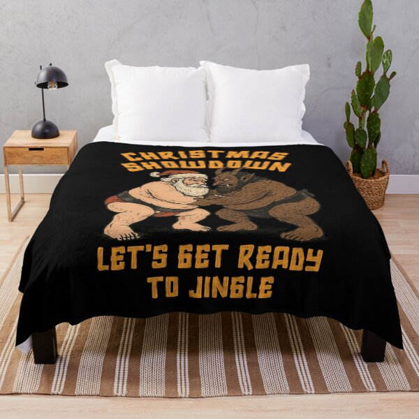 Item preview, Santa vs. Krampus Sumo Showdown – Funny Christmas Sumo Wrestling designed and sold by SidTastic .