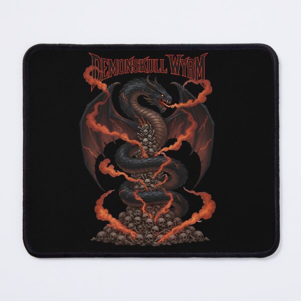 Item preview, Death Metal Shirt - Demonic Wyrm Rising From Skull Mountain designed and sold by NickPositron.