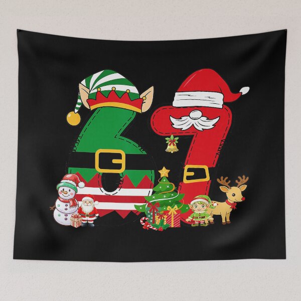 Item preview, Funny Meme 6 7 Christmas 67 Santa Elf Kids Boy Matching  designed and sold by JEFDodsonArt.