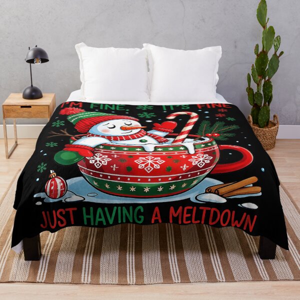 Item preview, Im Fine Its Fine Just Having A Meltdown Snowman Christmas designed and sold by WayTBeenkenArt.