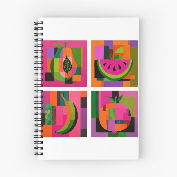 Item preview, 2x2 Colorful Geometric Fruit Patterns designed and sold by nikoart001.