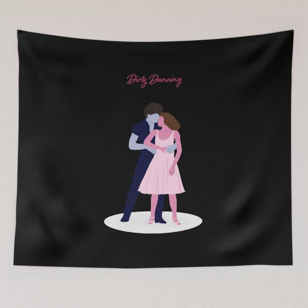 Item preview, Dirty Dancing Cute Cartoon Couple Moment designed and sold by carldaella.