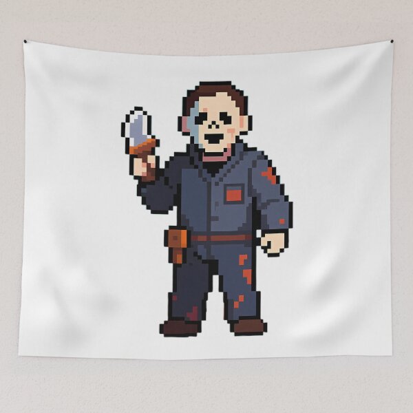 Item preview, Masked Killer Pixel Art – Retro Slasher – Halloween Design Inspired by Michael Myers designed and sold by LoomisDreams.