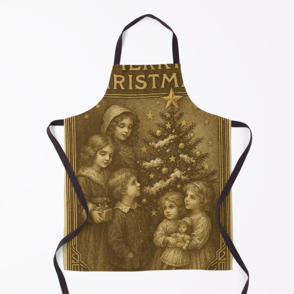 Item preview, Vintage Victorian Christmas Tree, Gold Sepia Retro designed and sold by Lyvion design.