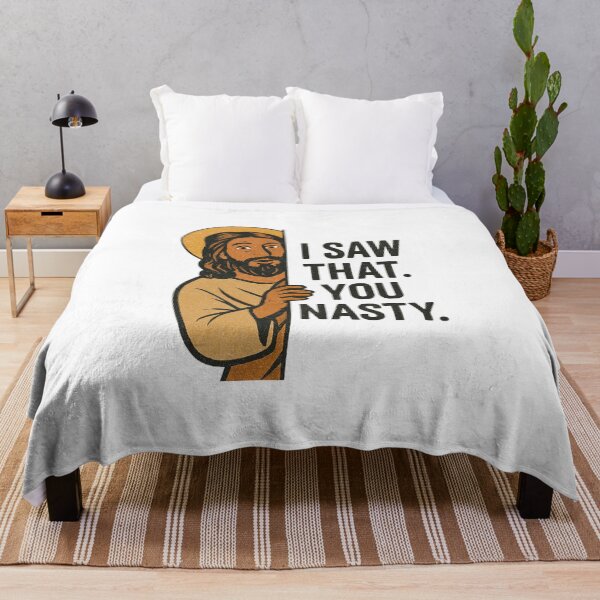 Item preview, Funny Jesus I Saw That Design designed and sold by ifdogscouldclap....