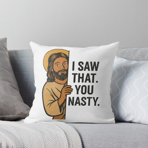 Item preview, Funny Jesus I Saw That Design designed and sold by ifdogscouldclap....
