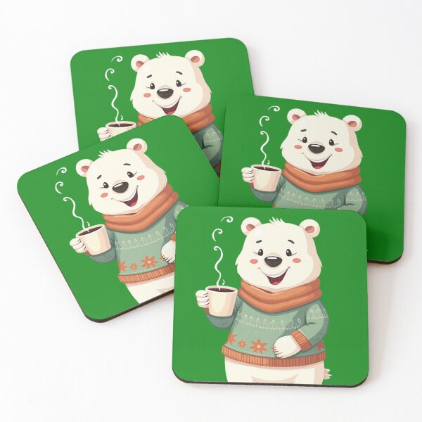 Item preview, Polar Bear with Coffee designed and sold by RWCarpenter.