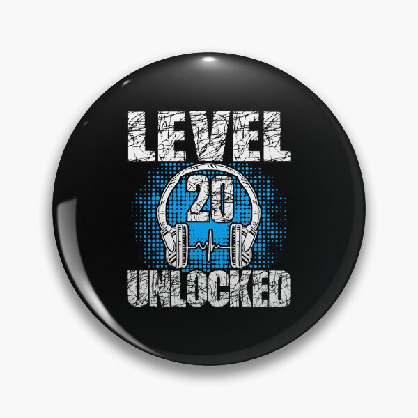 Item preview, Level 20 Unlocked Gamer Birthday Crown designed and sold by DarylPope.