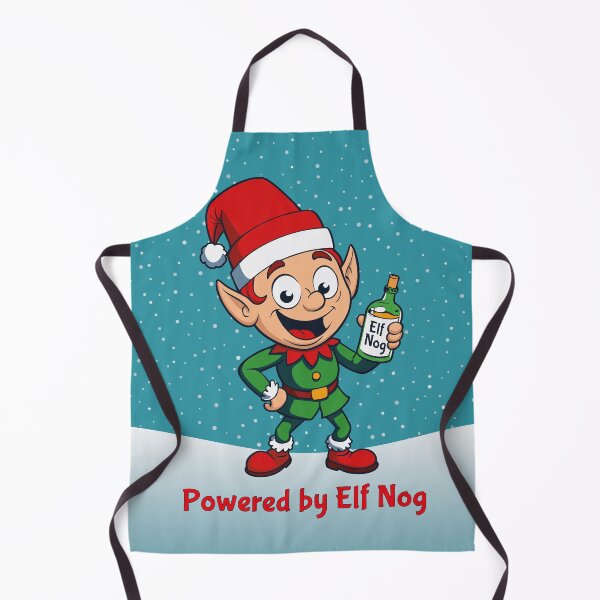 Item preview, Drunk Christmas Elf – Powered by Elf Nog designed and sold by Drawings Project.