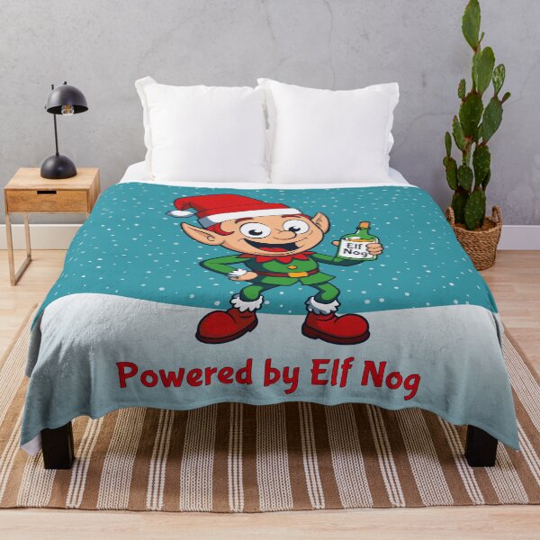 Item preview, Drunk Christmas Elf – Powered by Elf Nog designed and sold by Drawings Project.