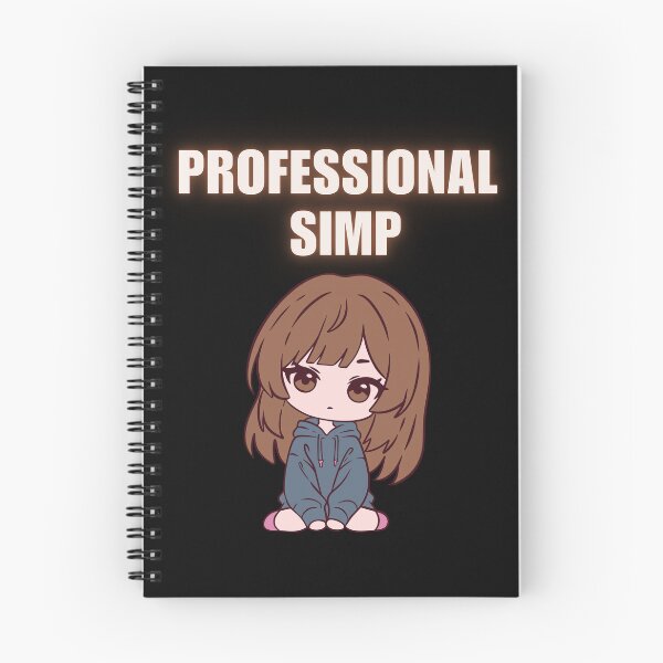 Item preview, Professional Simp Chibi Waifu Grey Hoodie T-Shirt 2025 designed and sold by AnimalMemeHub.