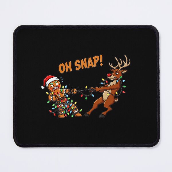 Item preview, Funny Oh Snap Gingerbread Man Reindeer Xmas Pajama Christmas  designed and sold by JEFDodsonArt.