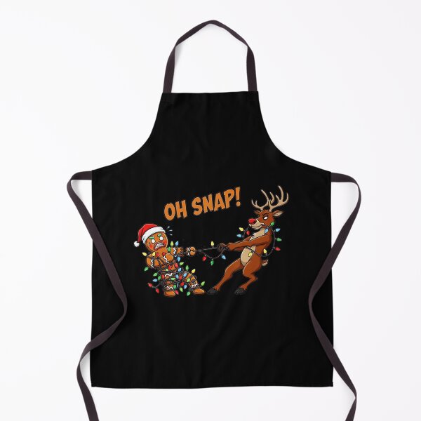 Item preview, Funny Oh Snap Gingerbread Man Reindeer Xmas Pajama Christmas  designed and sold by JEFDodsonArt.