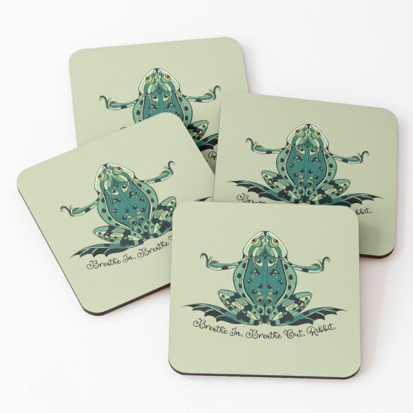 Item preview, Meditative Frog “Breathe In, Breathe Out” Design designed and sold by SleeplessLady.