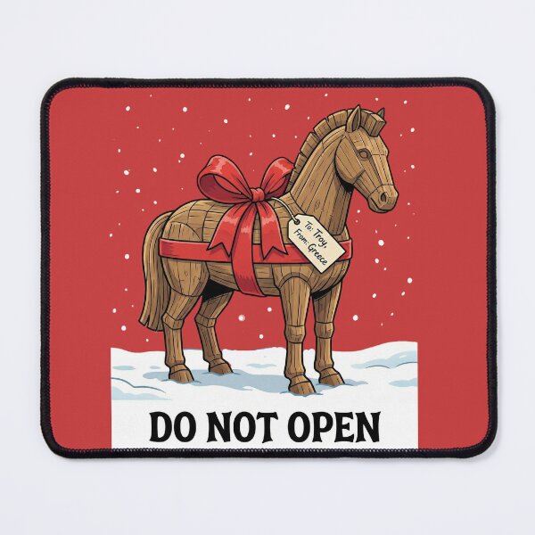 Item preview, Trojan Horse Secret Santa - Funny Greek Mythology Christmas designed and sold by MythoWorldddd.