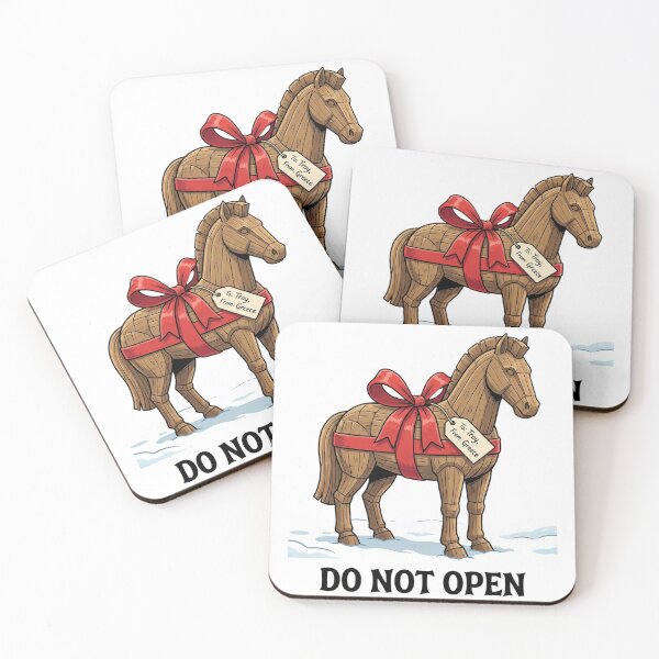 Item preview, Trojan Horse Secret Santa - Funny Greek Mythology Christmas designed and sold by MythoWorldddd.