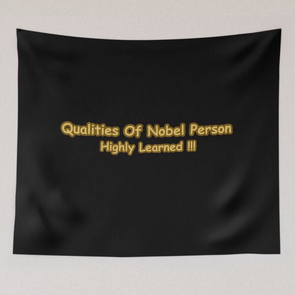 Item preview, Qualities Of Noble Person Highly Learned Motivational  designed and sold by CapriCreatives.