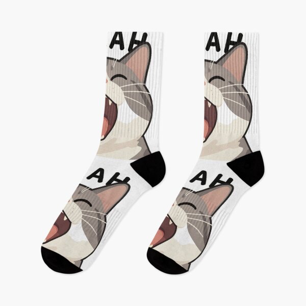 Aperçu de l'œuvre Screaming Cat AAAAH créée et vendue par SynthStitch.