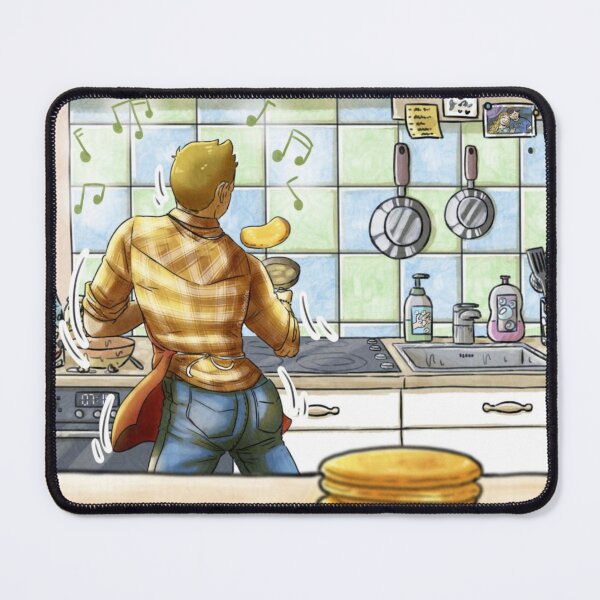 Item preview, Dean dancing and cooking pancakes designed and sold by Melle-OtterWise.