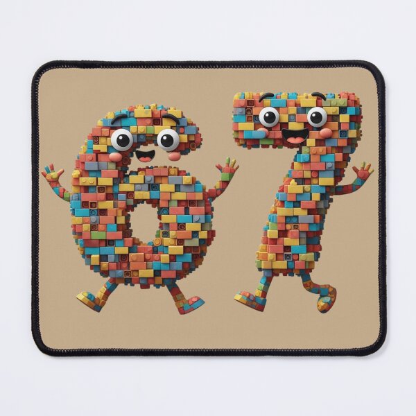 Item preview, Joyful Numbers with Blocks – Six Seven Trend Kids Illustration designed and sold by Design_Your_Day.